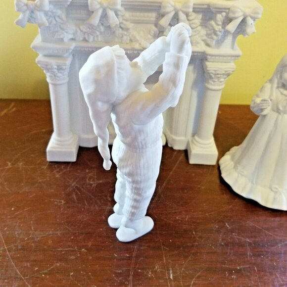 Depart 56 Decorating The Mantle Silhouette White 5 Pc Porcelain Cheryl Johnson - Picture 5 of 12